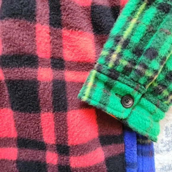 Colorful Plaid Patchwork Jacket - Picture 3 of 6